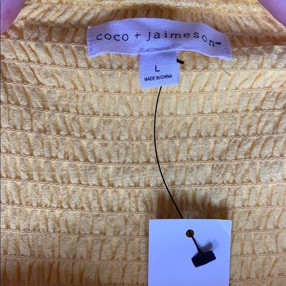 Sunflower yellow Embroidered boho Mini dress summer linen new with tags - Picture 6 of 13